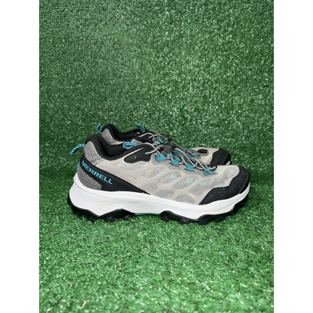 Merrell Speed Strike Aerosport Womens 7 Blue Grey Hiking Shoes‎ Trail Sneakers